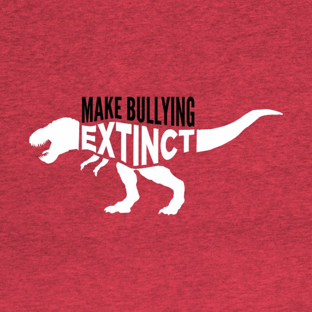 Make Bullying Extinct - Wear Orange For Unity Day Dinosaur by oskibunde